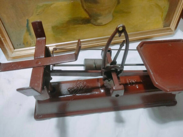 ตราชั่งวินเทจ ถาดทองแดง