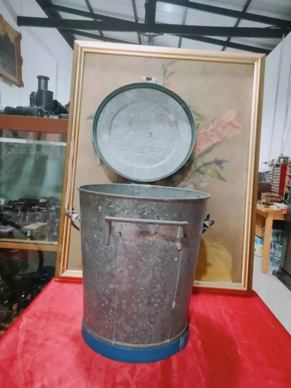 ถังเหล็กวินเทจฝาเปิด - Image 3
